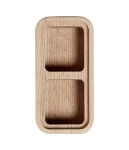 Pudełko drewniane z dwoma przegródkami naturalne CreateMe 6 - Andersen Furniture