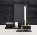 Pudełko drewniane z jedną przegródką czarne CreateMe 12 - Andersen Furniture