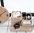 Pudełko drewniane z jedną przegródką naturalne CreateMe 12 - Andersen Furniture