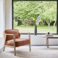 Fotel skórzany LC1 skóra naturalna Cognac rama dąb naturalny bielony - Andersen Furniture
