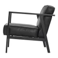 Fotel skórzany LC1 skóra naturalna czarna rama dąb czarny - Andersen Furniture