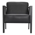 Fotel skórzany LC1 skóra naturalna czarna rama dąb czarny - Andersen Furniture
