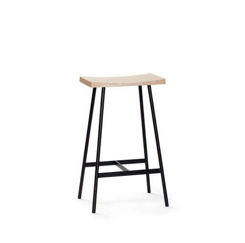 Stołek barowy HC2-65 siedzisko dąb bielony - Andersen Furniture