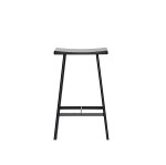 Stołek barowy czarny HC2-65 siedzisko dąb czarny - Andersen Furniture