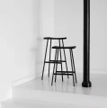 Stołek barowy czarny HC2-79 siedzisko dąb czarny - Andersen Furniture