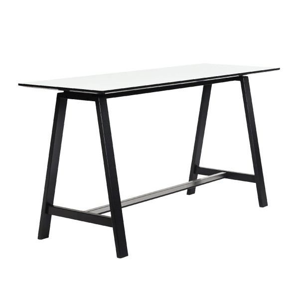 Wysoki stół na kozłach HT1-108 rama czarny dąb, wybór koloru blatu - Andersen Furniture