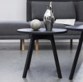 Stolik kawowy okrągły dębowy C2-50 czarny - Andersen Furniture