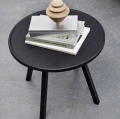 Stolik kawowy okrągły dębowy C2-50 czarny - Andersen Furniture