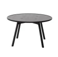 Stolik kawowy okrągły dębowy C2-80 czarny - Andersen Furniture