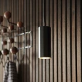 Lampa sufitowa tuba czarna Alanis - Nordlux