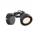 Czarna lampa ścienna kinkiet Aslak z metalu NORDLUX