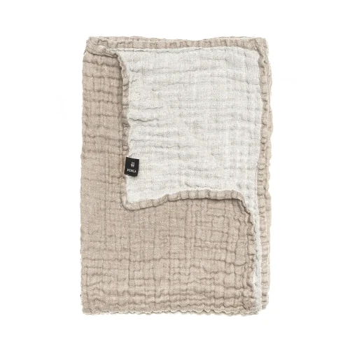 Narzuta na łóżko z lnu naturalna 260x260 Hannelin Natural - Himla