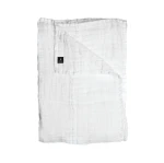 Narzuta na łóżko z lnu biała 260x260 Hannelin White - Himla