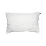 Lniana poduszka dekoracyjna biała 50x70 Hannelin White - Himla
