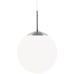 Biała szklana lampa sufitowa w kształcie kuli Cafe 30 NORDLUX