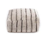 Pufa do siedzenia kwadratowa Oh My Gee Bohemian White - Bazar Bizar