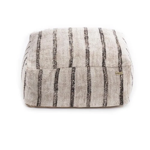 Pufa do siedzenia kwadratowa Oh My Gee Bohemian White - Bazar Bizar