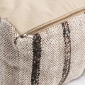 Pufa do siedzenia kwadratowa Oh My Gee Bohemian White - Bazar Bizar