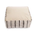 Square pouf Oh My Gee Bohemian White - Bazar Bizar