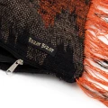 Large decorative pillow S'il Black Orange 35x100 cotton - Bazar Bizar