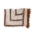 Koc pled bawełniany 130x170 S'il Bohemian White - Bazar Bizar