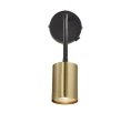 Wall lamp for reading and working Explore Flex black-brass - Nordlux