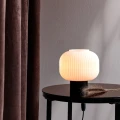 Lampa stołowa szklana Milford z metalową podstawą - Nordlux