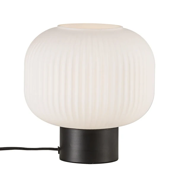 Lampa stołowa szklana Milford z metalową podstawą - Nordlux