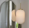 Glass ceiling lamp Milford Brass 20 - Nordlux