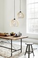 Lampy wiszace drewniane do jadalni NORDLUX