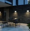 Modern outdoor wall lamp Pontio 27 Sanded - Nordlux