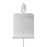 Kinkiet z półką z USB portem do ładowania Roomi White biały - Nordlux