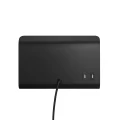 Wall lamp with a shelf with a USB charging port Roomi Black black - Nordlux