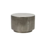 Stolik kawowy okrągły Rota 35 Brushed Silver - House Doctor