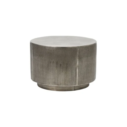 Stolik kawowy okrągły Rota 35 Brushed Silver - House Doctor