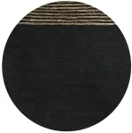 Dywan ze skóry recyklingowanej Raw 240x180 czarny - Pomax