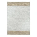 Recycled leather rug Raw 240x180 light grey - Pomax