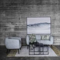 Recycled leather rug Raw 240x180 light grey - Pomax