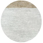 Dywan ze skóry recyklingowanej Raw 240x180 szary jasny - Pomax