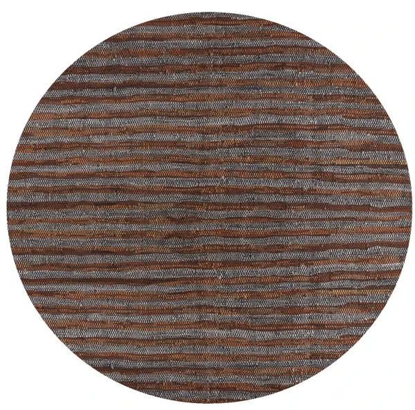 Dywan ze skóry recyklingowanej Ceylon 240x180 szaro-brązowy - Pomax