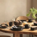 Filiżanka ze spodkiem Nordic Kitchen 0,2L kamionka czarny zestaw 4 szt - Eva Solo