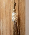 Chwost zawieszka Cowrie Raffia Tassel Natural BAZAR BIZAR