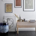 Stand for books and records Douve paulownia wood - Bloomingville