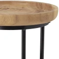 Side table Hitti  wood rattan iron - Bloomingville