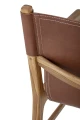 Scandinavian chair Ollie Lounge teak and leather - Bloomingville