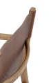 Scandinavian chair Ollie Lounge teak and leather - Bloomingville