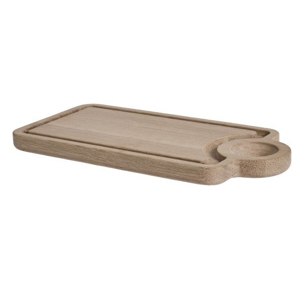 Drewniana deska do krojenia dębowa z rowkiem na sok Circle Carvingboard - Andersen Furniture