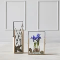 Lampion drewniany szklany Square Lantern Tall - Andersen Furniture
