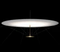 Duża lampa sufitowa wisząca Dot 800 mosiądz Led ze ściemniaczem LUMINA