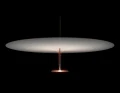 Duża lampa sufitowa wisząca Dot 800 mosiądz Led ze ściemniaczem LUMINA